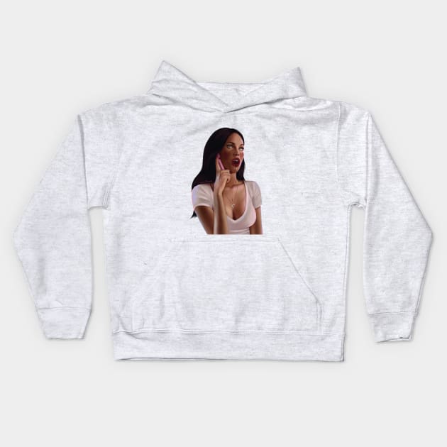 Jennifer’s Body Check Kids Hoodie by thelamehuman